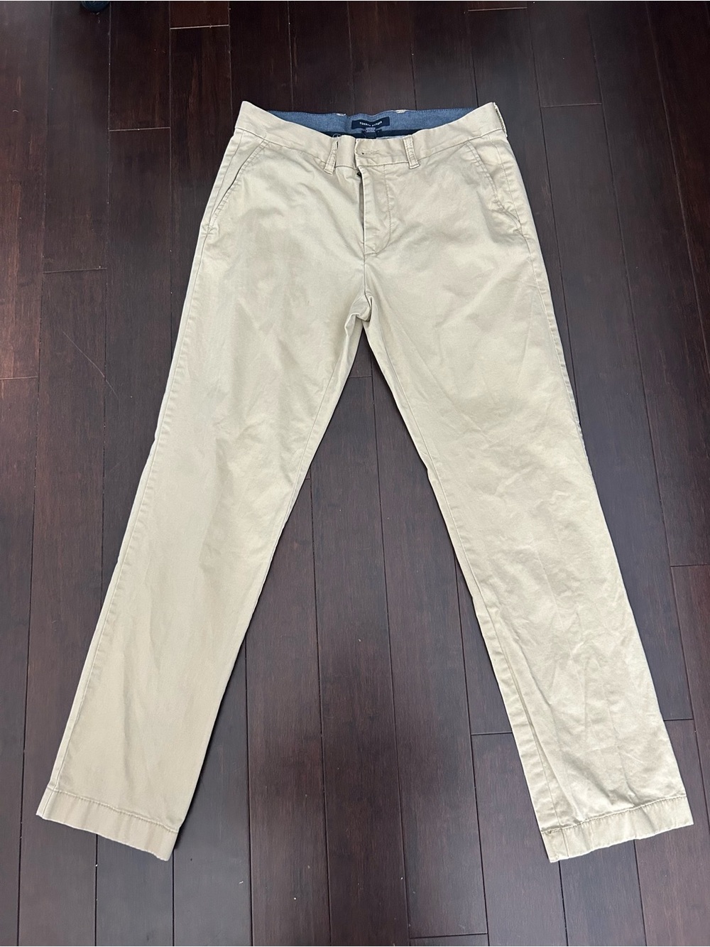 Tommy Hilfiger Mens Flat Front Khaki Chino Pants Size 32x32